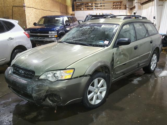 4S4BP61C667325117 - 2006 SUBARU LEGACY OUT GREEN photo 2