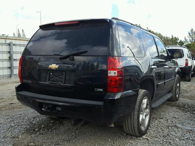 1GNFC13037R261106 - 2007 CHEVROLET TAHOE C150 BLACK photo 4