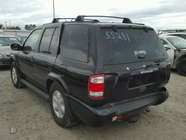 JN8DR09Y71W589003 - 2001 NISSAN PATHFINDER BLACK photo 3