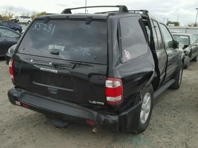 JN8DR09Y71W589003 - 2001 NISSAN PATHFINDER BLACK photo 4