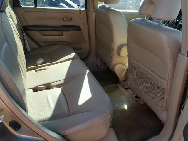 JHLRD78905C045455 - 2005 HONDA CR-V SE GOLD photo 6