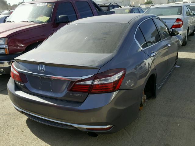 1HGCR2F65GA045130 - 2016 HONDA ACCORD SPO GRAY photo 4