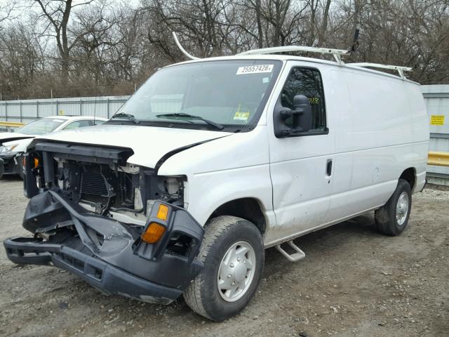 1FTNE24W39DA11856 - 2009 FORD ECONOLINE WHITE photo 2