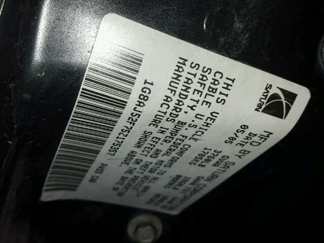 1G8AJ52F75Z175357 - 2005 SATURN ION LEVEL 黑色 照片 10