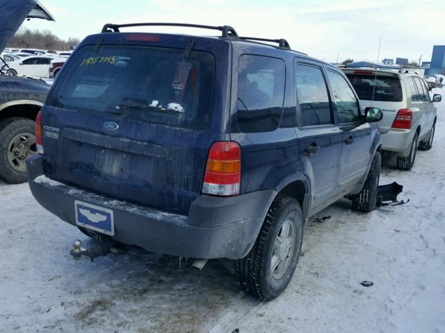 1FMYU92183KE11636 - 2003 FORD ESCAPE XLS BLUE photo 4