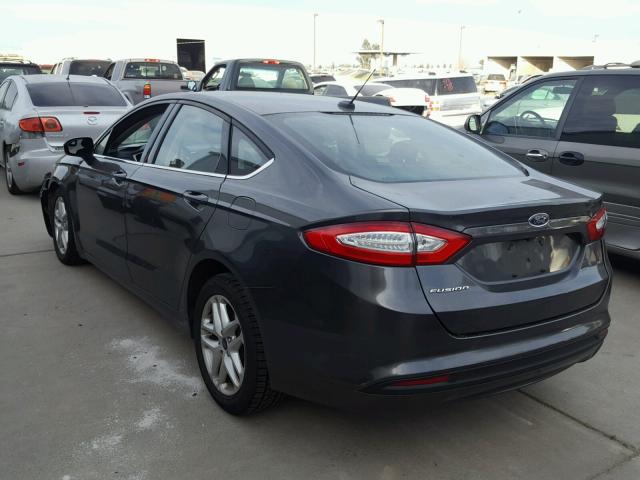 3FA6P0H79GR283120 - 2016 FORD FUSION SE CHARCOAL photo 3