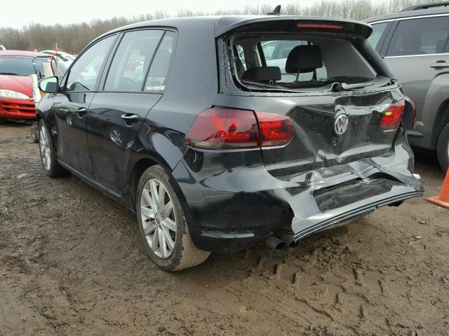 WVWNM7AJ9BW199804 - 2011 VOLKSWAGEN GOLF 黑色 照片 3