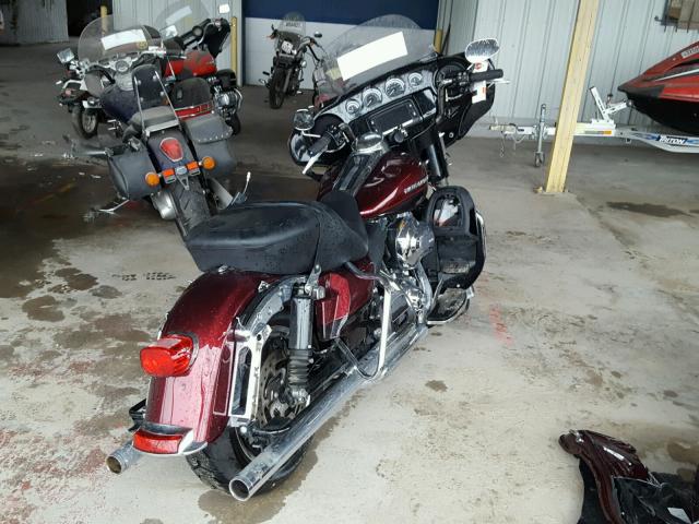 1HD1KEL18EB652052 - 2014 HARLEY-DAVIDSON FLHTK ELEC მუქწითელი ფოტო 4