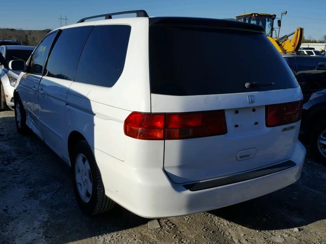 2HKRL18621H624416 - 2001 HONDA ODYSSEY EX WHITE photo 3