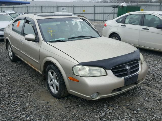 JN1CA31D81T811268 - 2001 NISSAN MAXIMA GXE GOLD photo 1