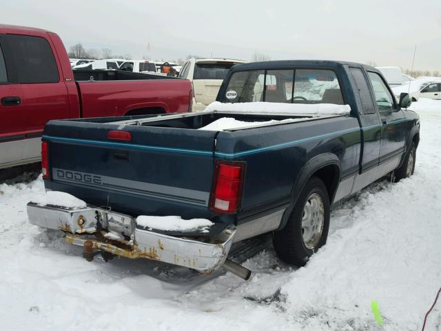 1B7GL23YXSS223446 - 1995 DODGE DAKOTA GREEN photo 4