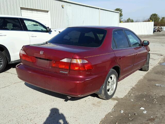 JHMCG6692YC021314 - 2000 HONDA ACCORD SE RED photo 4