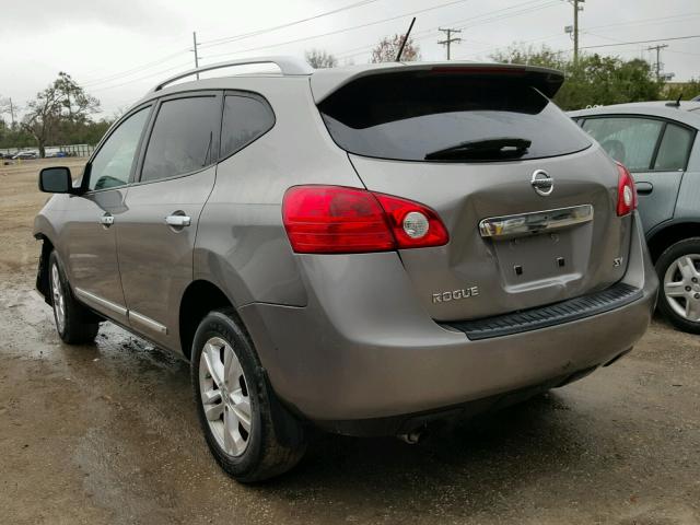 JN8AS5MT0DW510467 - 2013 NISSAN ROGUE S GRAY photo 3