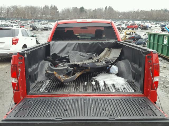 1FTPW14598FB27184 - 2008 FORD F150 SUPER RED photo 9