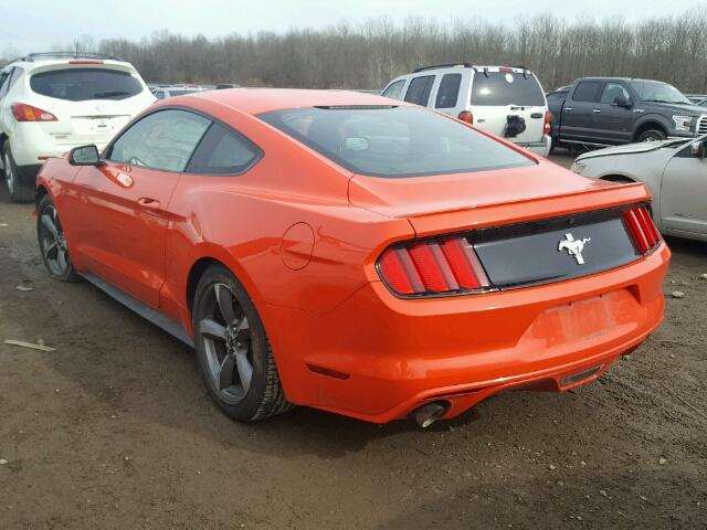 1FA6P8AM0G5219761 - 2016 FORD MUSTANG ORANGE photo 3