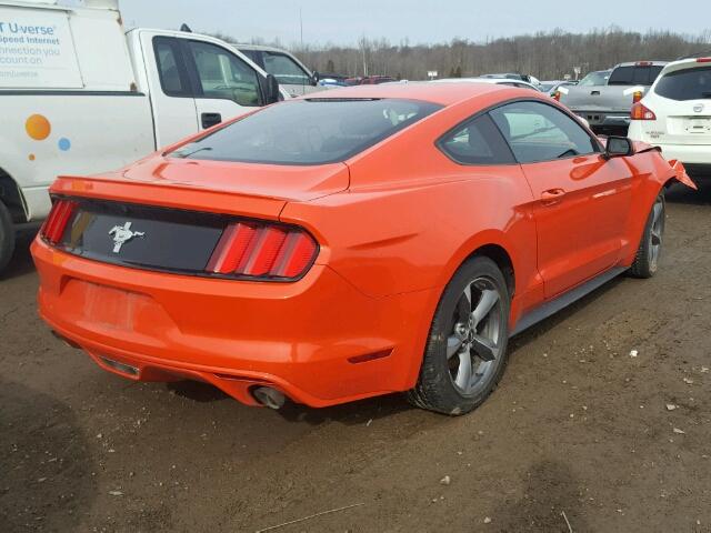 1FA6P8AM0G5219761 - 2016 FORD MUSTANG ORANGE photo 4