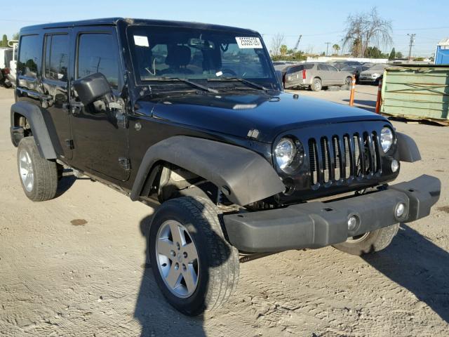 1C4HJWEG4FL638851 - 2015 JEEP WRANGLER U BLACK photo 1