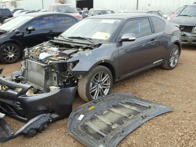 JTKJF5C71B3010989 - 2011 TOYOTA SCION TC GRAY photo 2