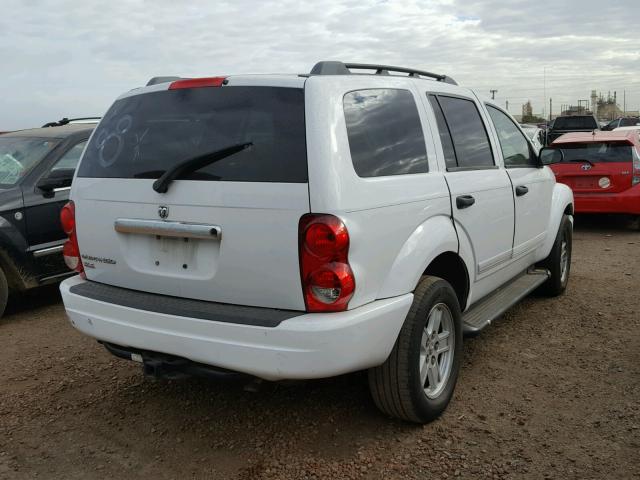 1D4HB48N85F549988 - 2005 DODGE DURANGO SL WHITE photo 4