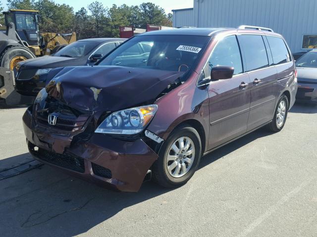 5FNRL38738B402934 - 2008 HONDA ODYSSEY EX RED photo 2