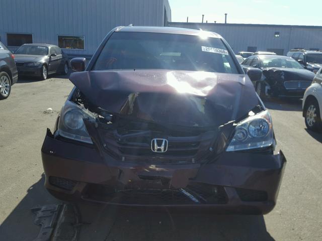 5FNRL38738B402934 - 2008 HONDA ODYSSEY EX RED photo 7