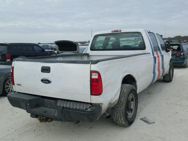 1FTSW20508EE27532 - 2008 FORD F250 SUPER WHITE photo 4