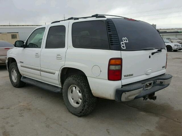 1GKEK13Z73J307278 - 2003 GMC YUKON WHITE photo 3