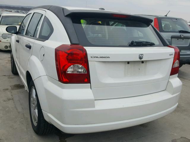 1B3HB48B78D769076 - 2008 DODGE CALIBER SX WHITE photo 3