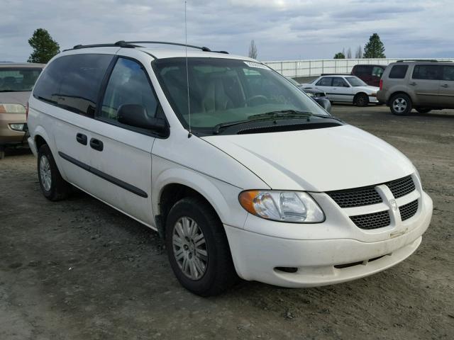 1D4GP24363B251093 - 2003 DODGE GRAND CARA WHITE photo 1