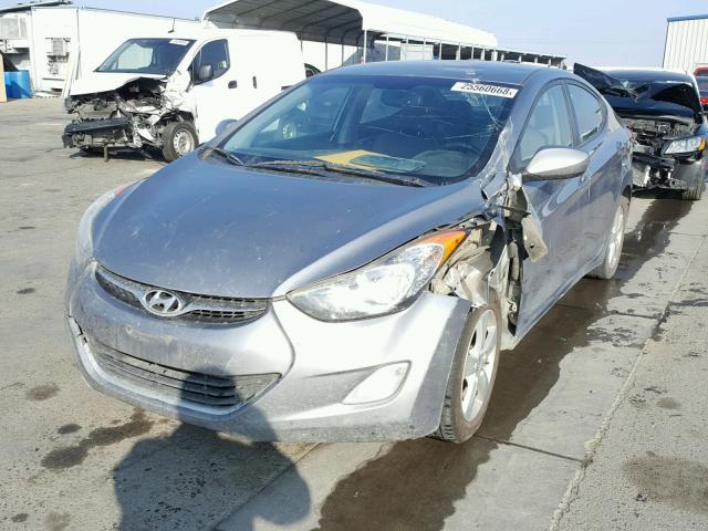 KMHDH4AE3CU282431 - 2012 HYUNDAI ELANTRA GL CHARCOAL photo 2