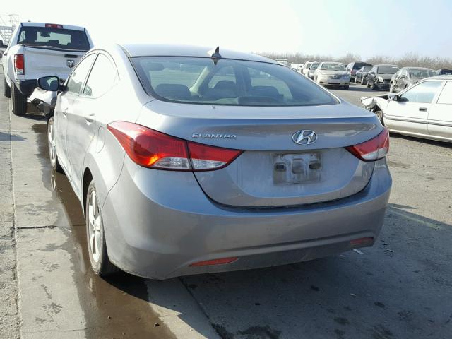 KMHDH4AE3CU282431 - 2012 HYUNDAI ELANTRA GL CHARCOAL photo 3