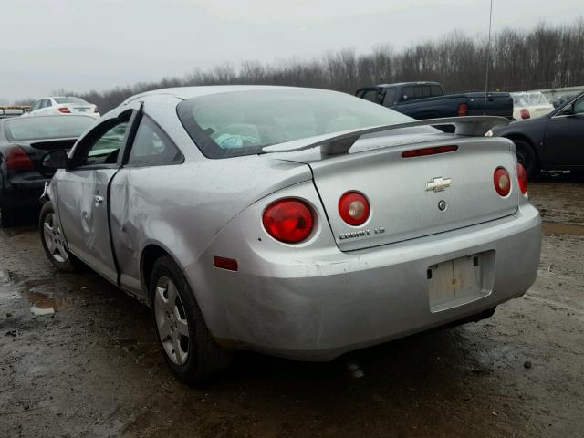 1G1AK15F077227913 - 2007 CHEVROLET COBALT LS SILVER photo 3