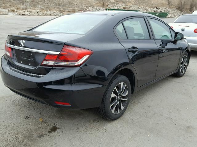 19XFB2F85DE236797 - 2013 HONDA CIVIC EX BLACK photo 4