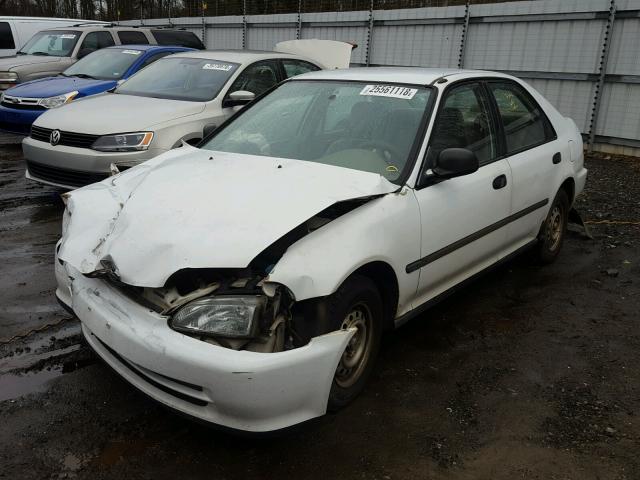 1HGEG8646RL031244 - 1994 HONDA CIVIC DX WHITE photo 2