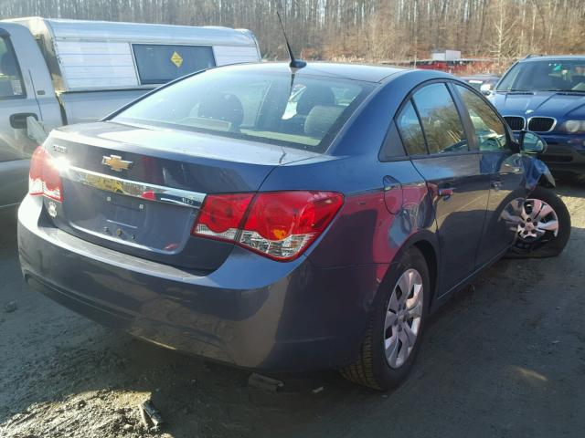 1G1PA5SG5E7423988 - 2014 CHEVROLET CRUZE LS BLUE photo 4