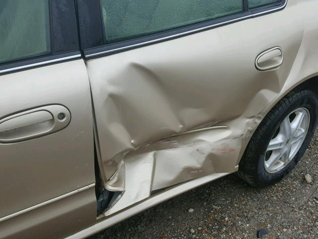 1G3NL52EX3C274778 - 2003 OLDSMOBILE ALERO GL GOLD photo 9