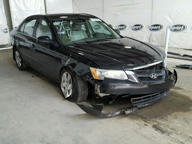 5NPET46C28H363369 - 2008 HYUNDAI SONATA GLS BLACK photo 1