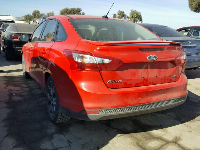 1FADP3F27EL337185 - 2014 FORD FOCUS SE RED photo 3