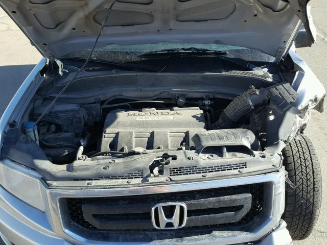 5FPYK1F20AB007164 - 2010 HONDA RIDGELINE SILVER photo 7