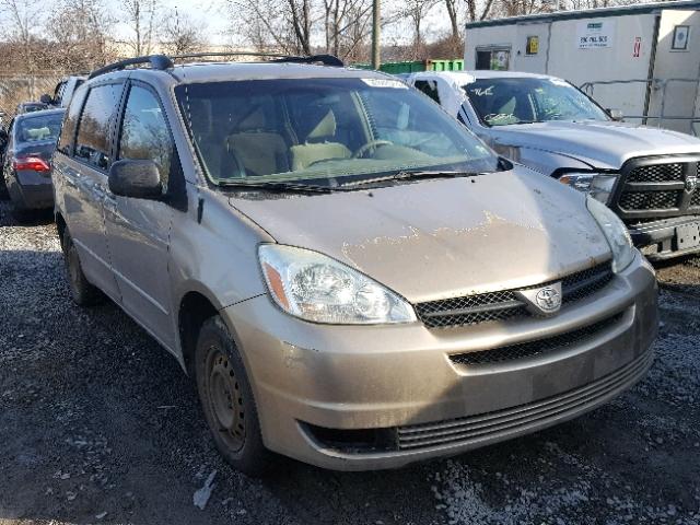 5TDZA23C84S047284 - 2004 TOYOTA SIENNA CE TAN photo 1