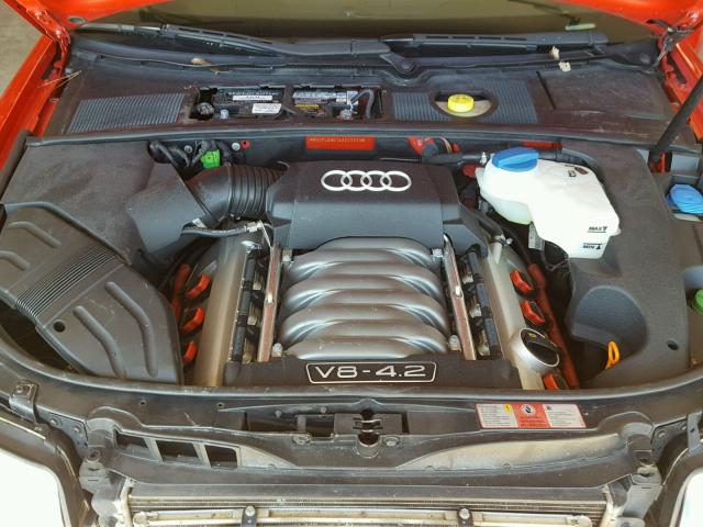 WAUPL68E14A243533 - 2004 AUDI S4 RED photo 7