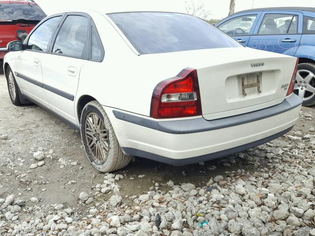 YV1TS94D8Y1130181 - 2000 VOLVO S80 WHITE photo 3