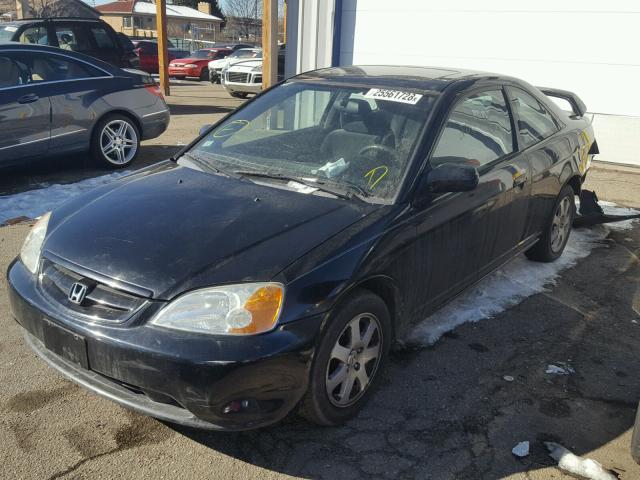 1HGEM22943L039292 - 2003 HONDA CIVIC EX შავი ფოტო 2