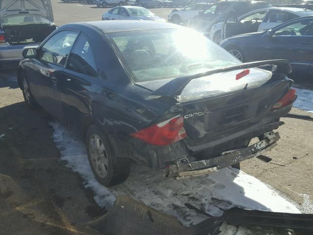 1HGEM22943L039292 - 2003 HONDA CIVIC EX შავი ფოტო 3