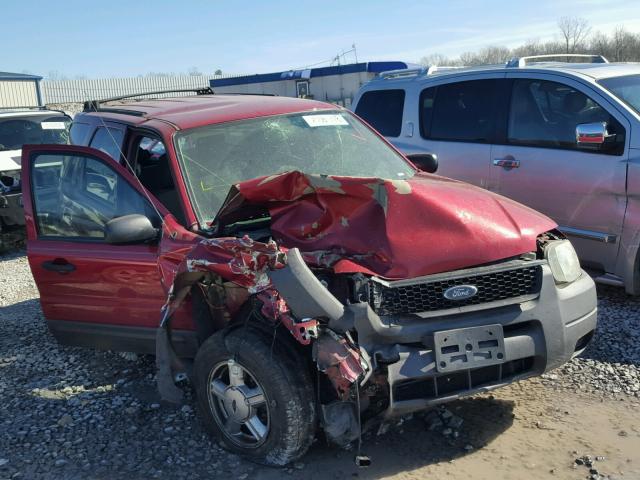 1FMYU02124DA07197 - 2004 FORD ESCAPE XLS RED photo 1