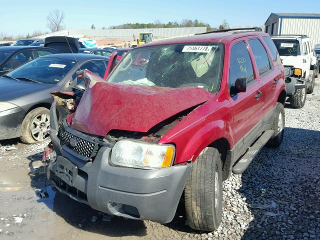 1FMYU02124DA07197 - 2004 FORD ESCAPE XLS RED photo 2