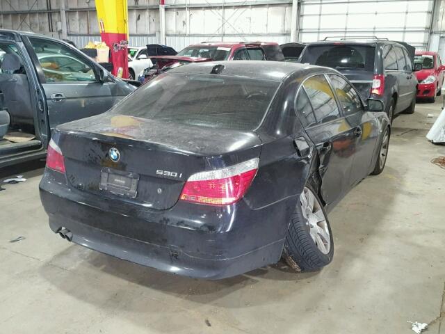 WBANE73547CM50585 - 2007 BMW 530 I BLACK photo 4