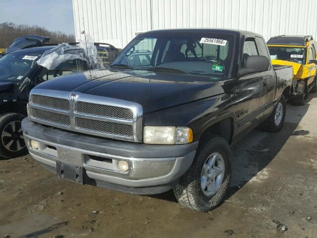 1B7HF13Y0XJ501676 - 1999 DODGE RAM 1500 BLACK photo 2