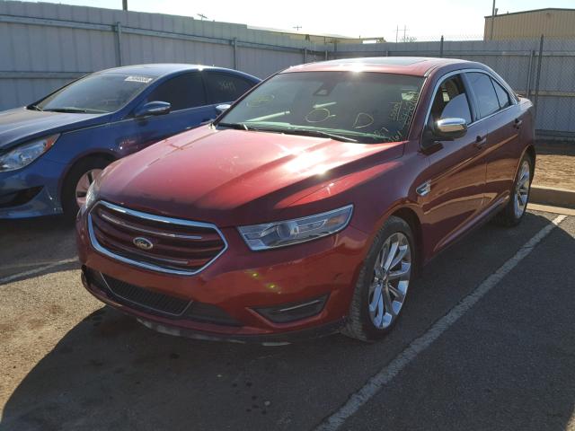 1FAHP2F89DG187961 - 2013 FORD TAURUS LIM RED photo 2