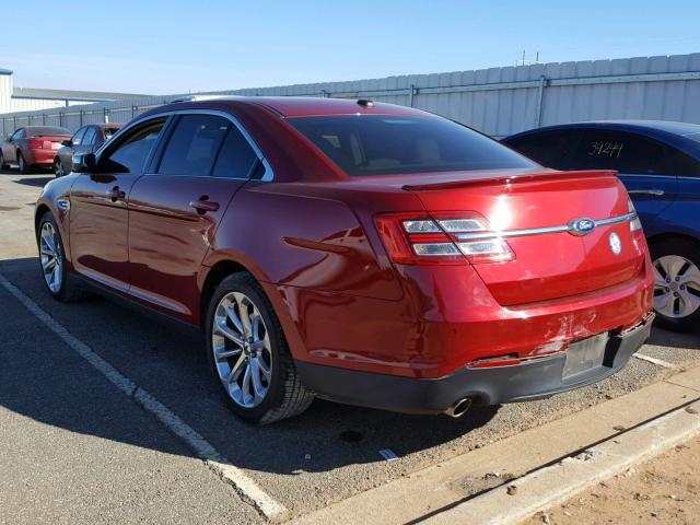 1FAHP2F89DG187961 - 2013 FORD TAURUS LIM RED photo 3